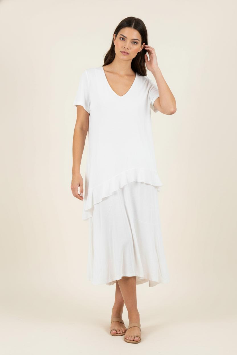Robe Midi Blanche - Taille S/36 de la marque Vanessa Bruno - Athé | PARAD84858 - Vendu par Paradigme - Image 1