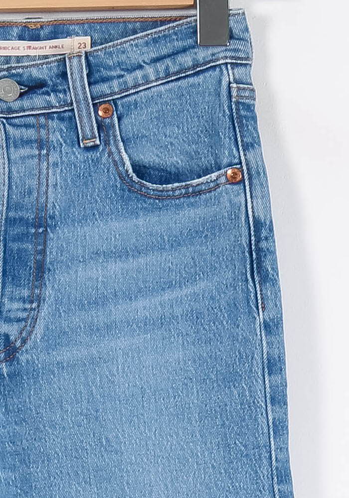 Jean Droit Bleu - Taille XS/34 de la marque Levi's | PARAD84883 - Vendu par Paradigme - Image 3