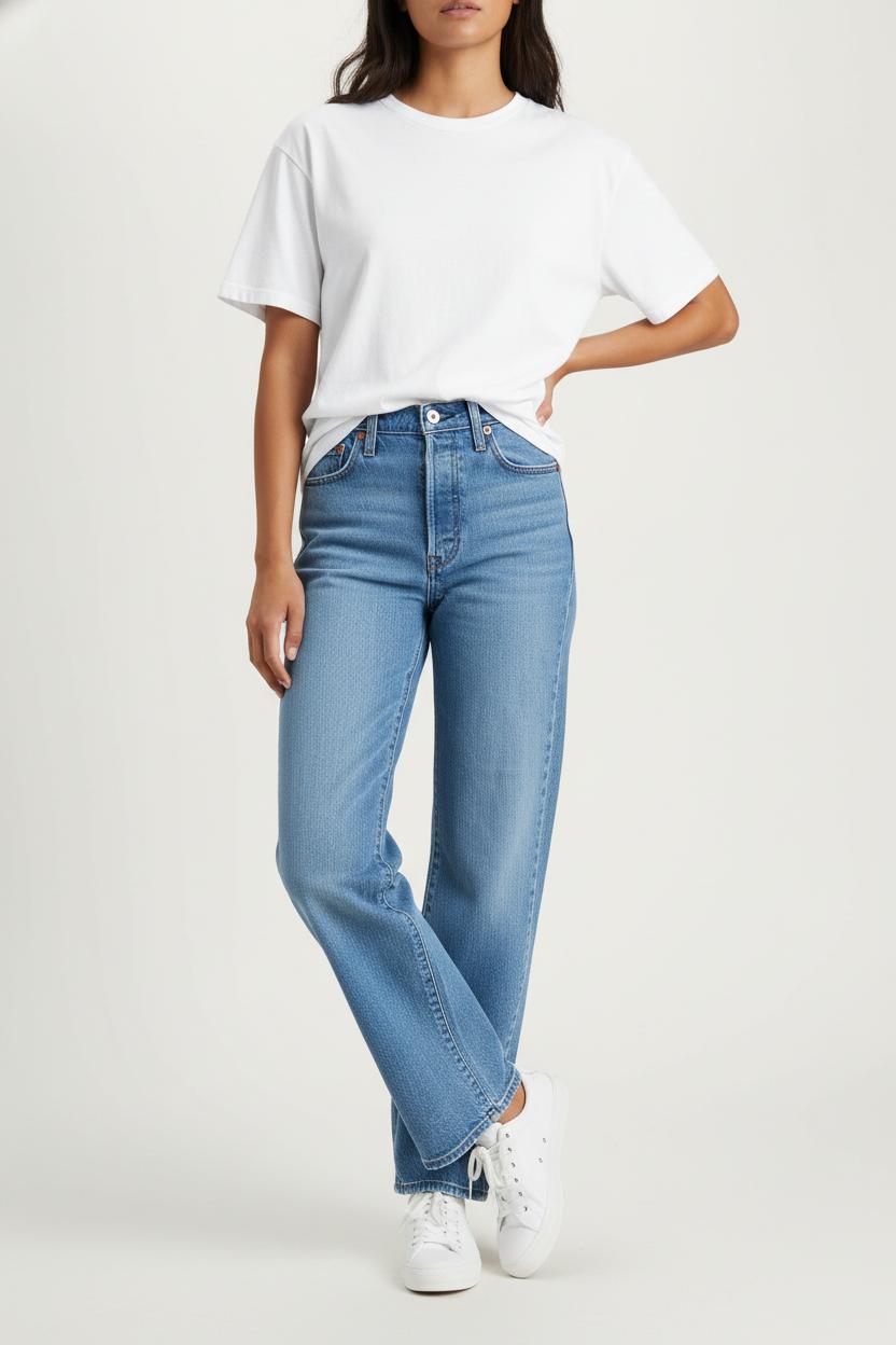 Jean Droit Bleu - Taille XS/34 de la marque Levi's | PARAD84883 - Vendu par Paradigme - Image 1