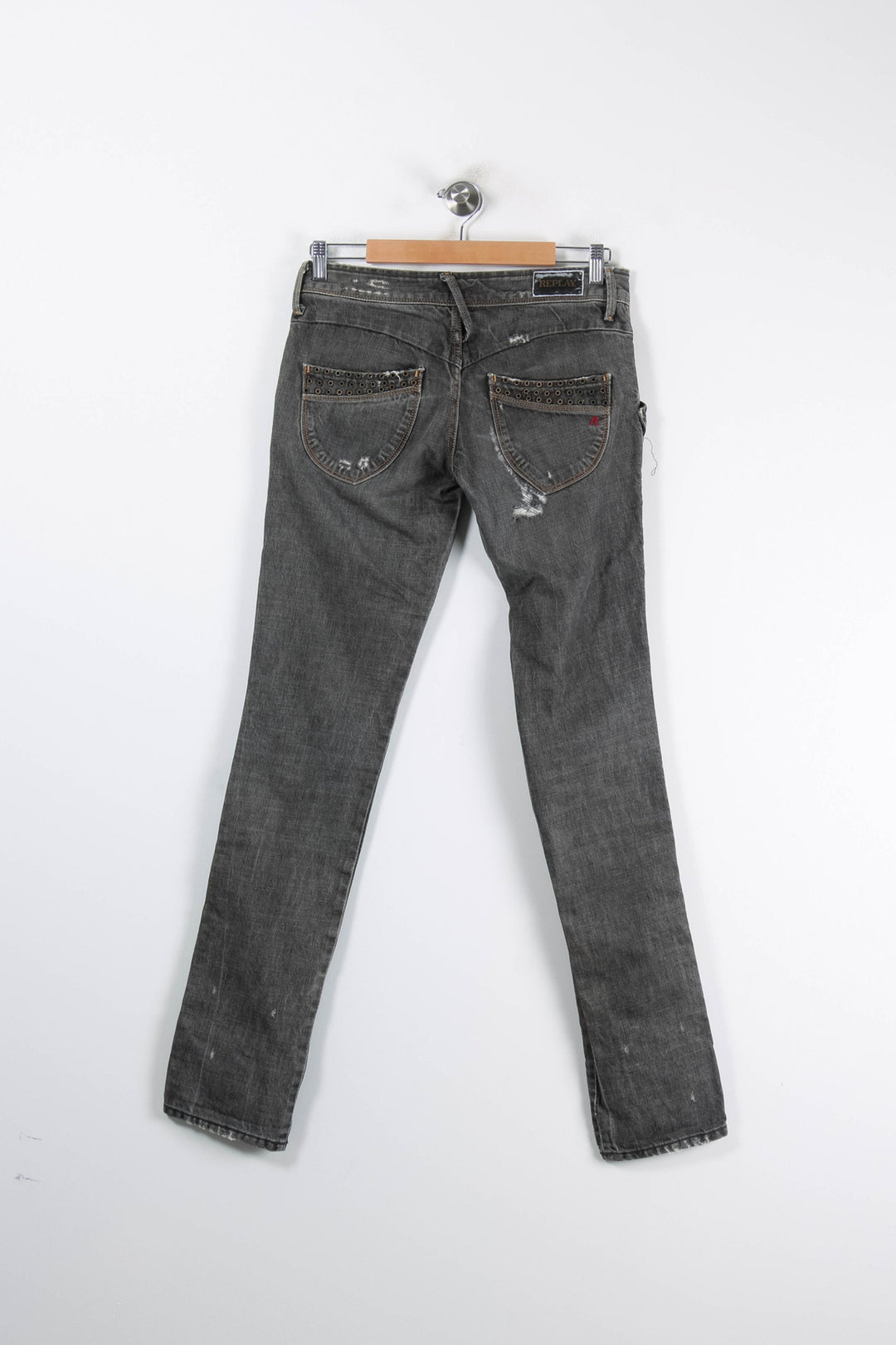 Jean Gris - Taille M/38 de la marque Replay | PARAD84892 - Vendu par Paradigme - Image 4