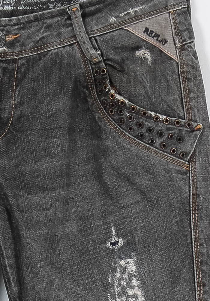 Jean Gris - Taille M/38 de la marque Replay | PARAD84892 - Vendu par Paradigme - Image 3