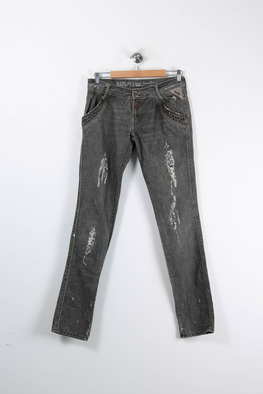 Jean Gris - Taille M/38 de la marque Replay | PARAD84892 - Vendu par Paradigme - Image 2