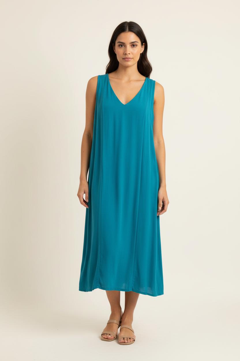 Robe Midi Bleue - Taille S/36 de la marque Comptoir des Cotonniers | PARAD84907 - Vendu par Paradigme - Image 1