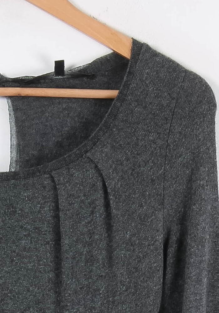 Robe Gris - Taille S/36 de la marque La Fée Maraboutée | PARAD84912 - Vendu par Paradigme - Image 3