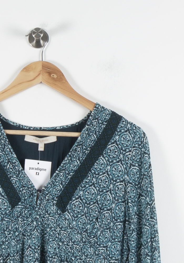 Robe Bleu à Motifs - Taille L/40 de la marque La Fée Maraboutée | PARAD84918 - Vendu par Paradigme - Image 3