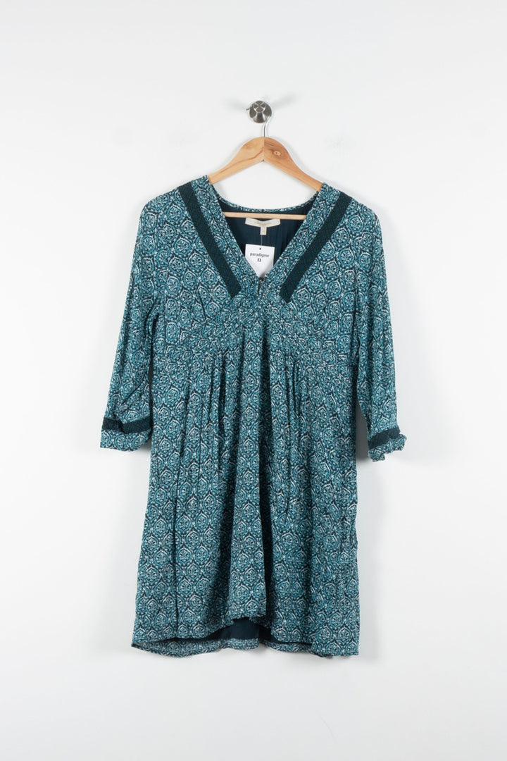 Robe Bleu à Motifs - Taille L/40 de la marque La Fée Maraboutée | PARAD84918 - Vendu par Paradigme - Image 2