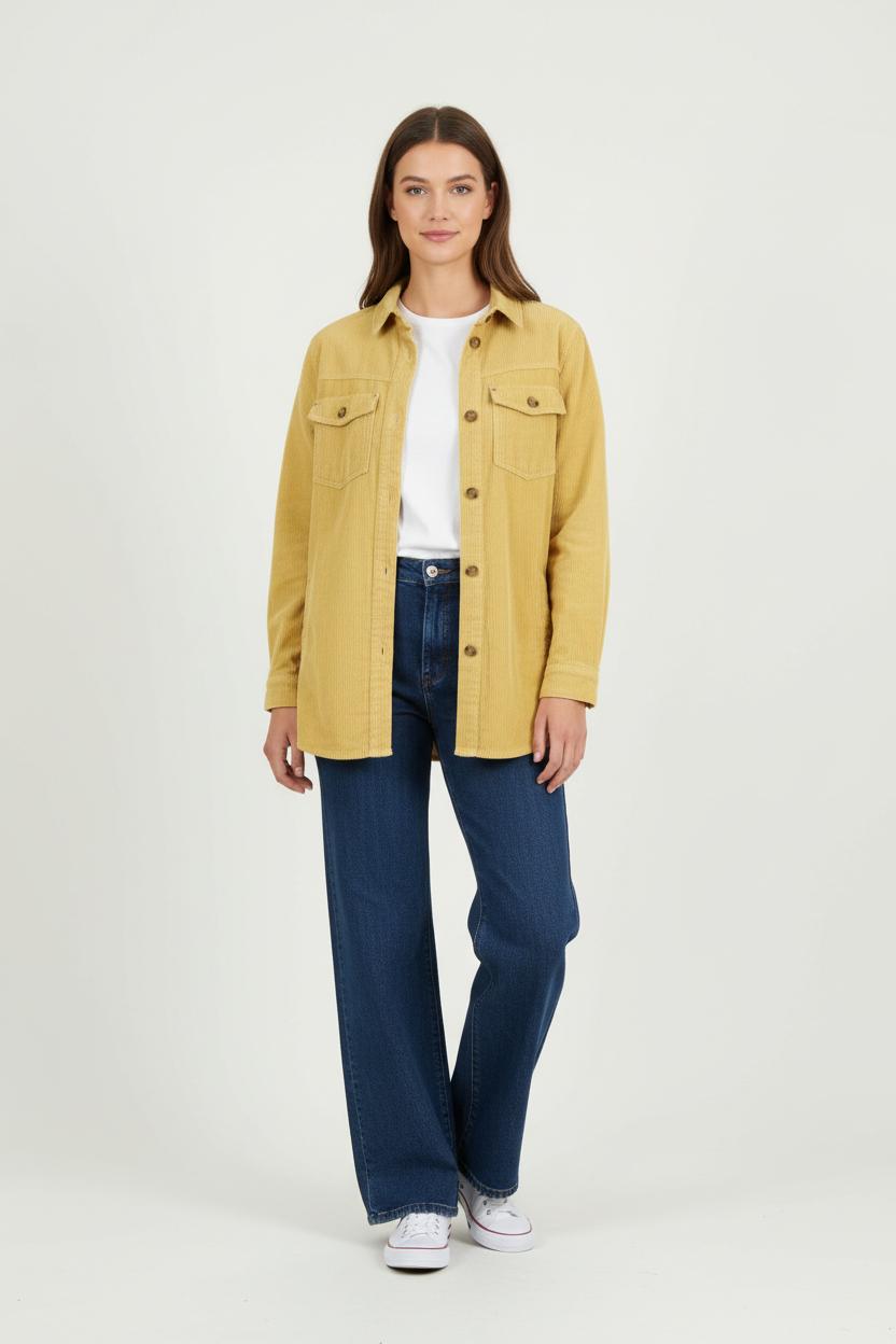 Surchemise Jaune - Taille S/36 de la marque Maison 123 | PARAD84930 - Vendu par Paradigme - Image 1