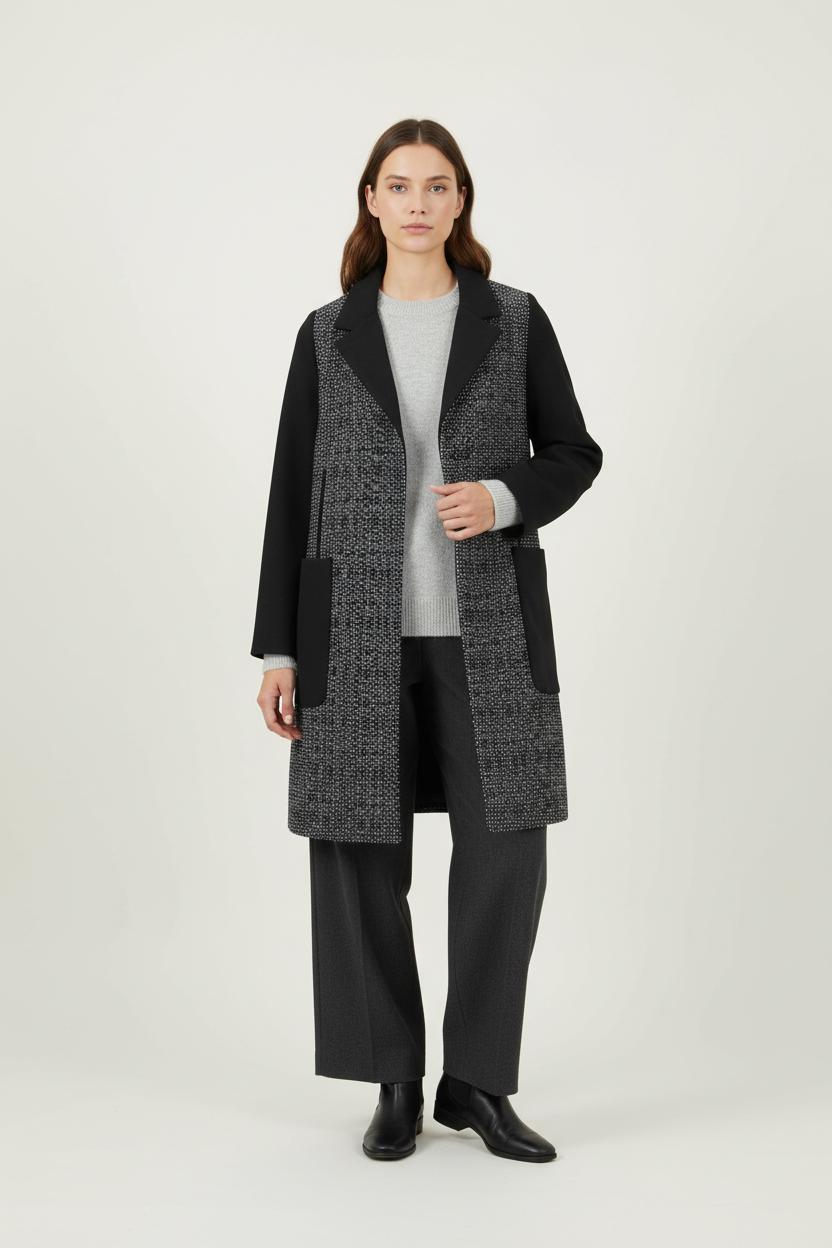 Manteau Noir et Gris - Taille S/36 de la marque Bimba y Lola | PARAD84937 - Vendu par Paradigme - Image 1
