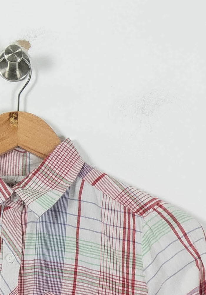 Chemise à Carreaux Blanche et Rouge - Taille S/36 de la marque Maje | PARAD84940 - Vendu par Paradigme - Image 3