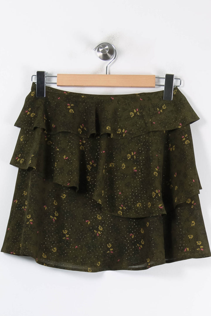 Jupe Volantée Vert à Fleurs - Taille XS/34 de la marque Karl Marc John | PARAD84948 - Vendu par Paradigme - Image 4