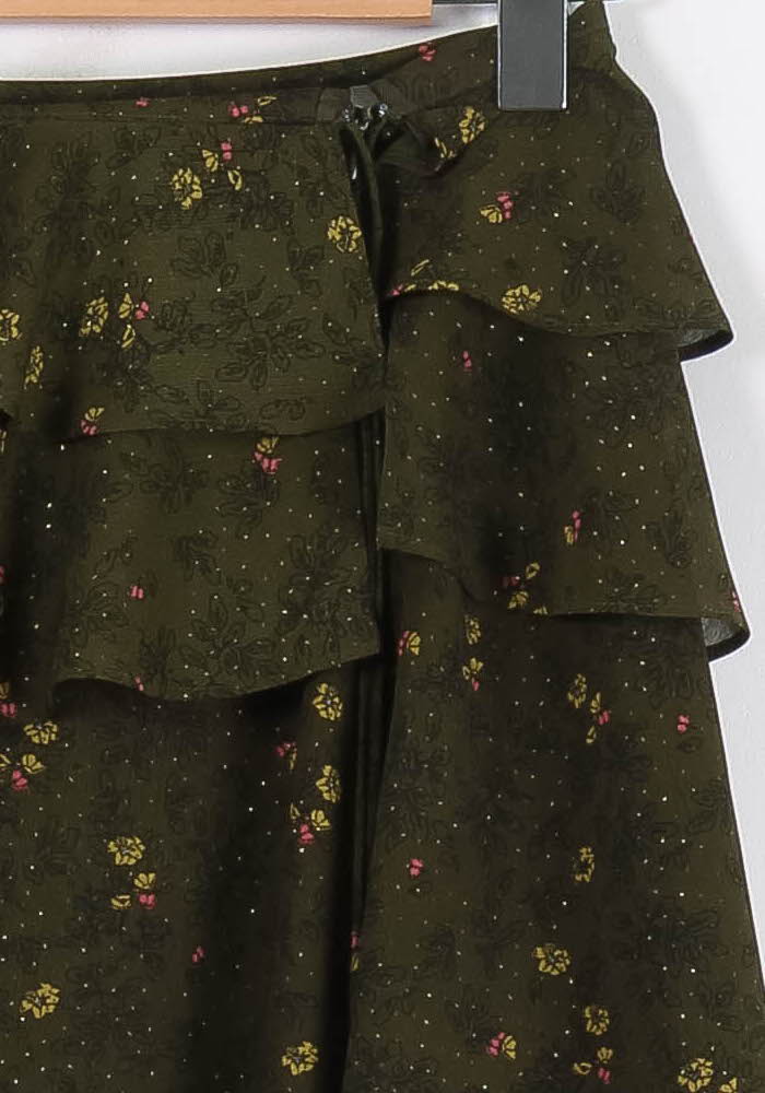 Jupe Volantée Vert à Fleurs - Taille XS/34 de la marque Karl Marc John | PARAD84948 - Vendu par Paradigme - Image 3