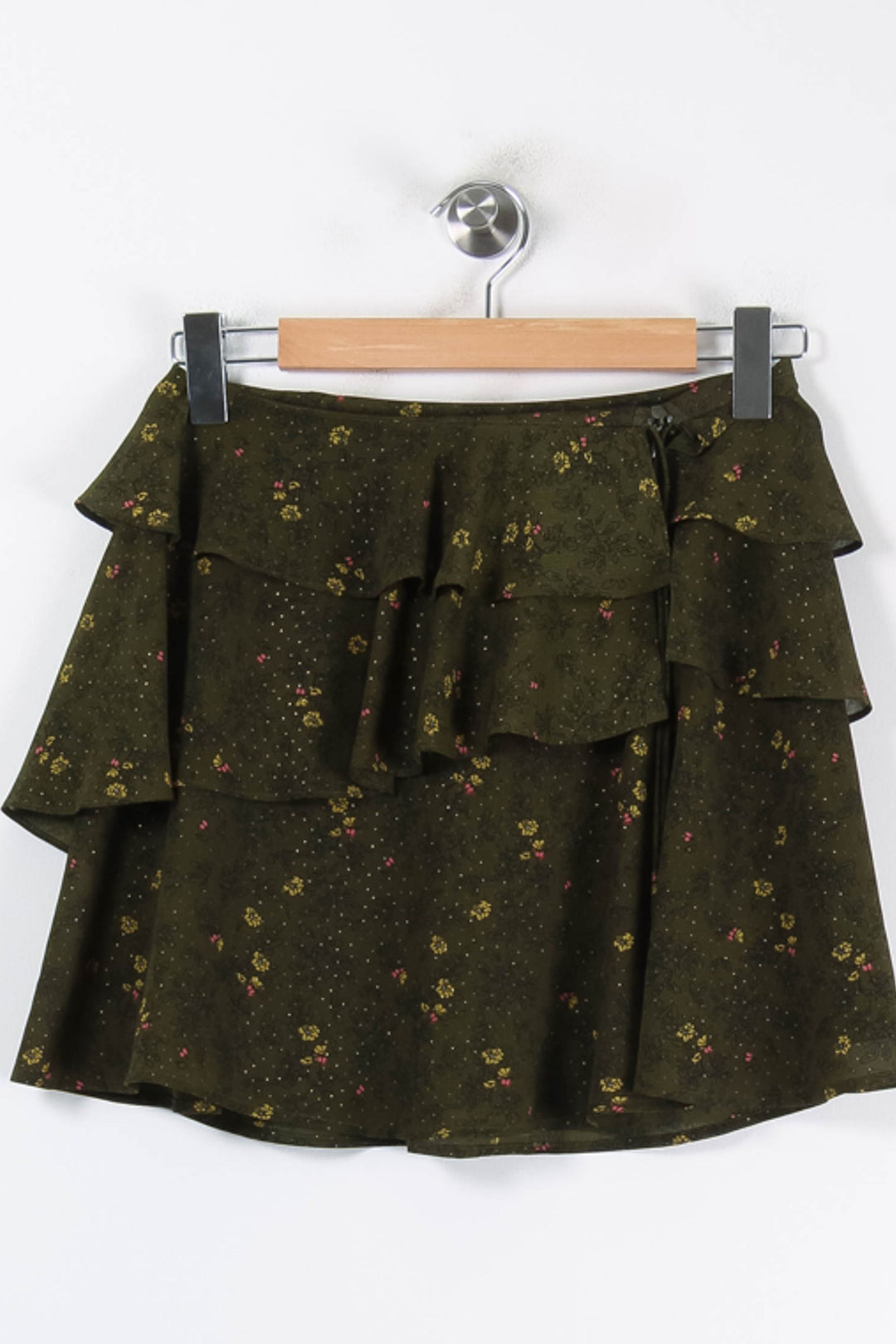 Jupe Volantée Vert à Fleurs - Taille XS/34 de la marque Karl Marc John | PARAD84948 - Vendu par Paradigme - Image 2