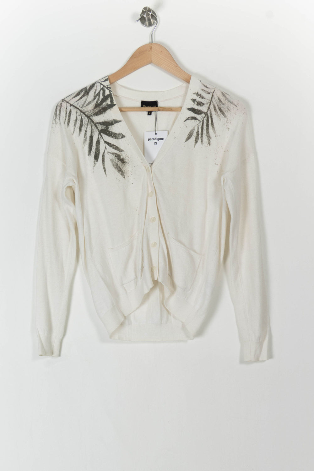 Cardigan Blanc et Noir - Taille S/36 de la marque Bérénice | PARAD84958 - Vendu par Paradigme - Image 2