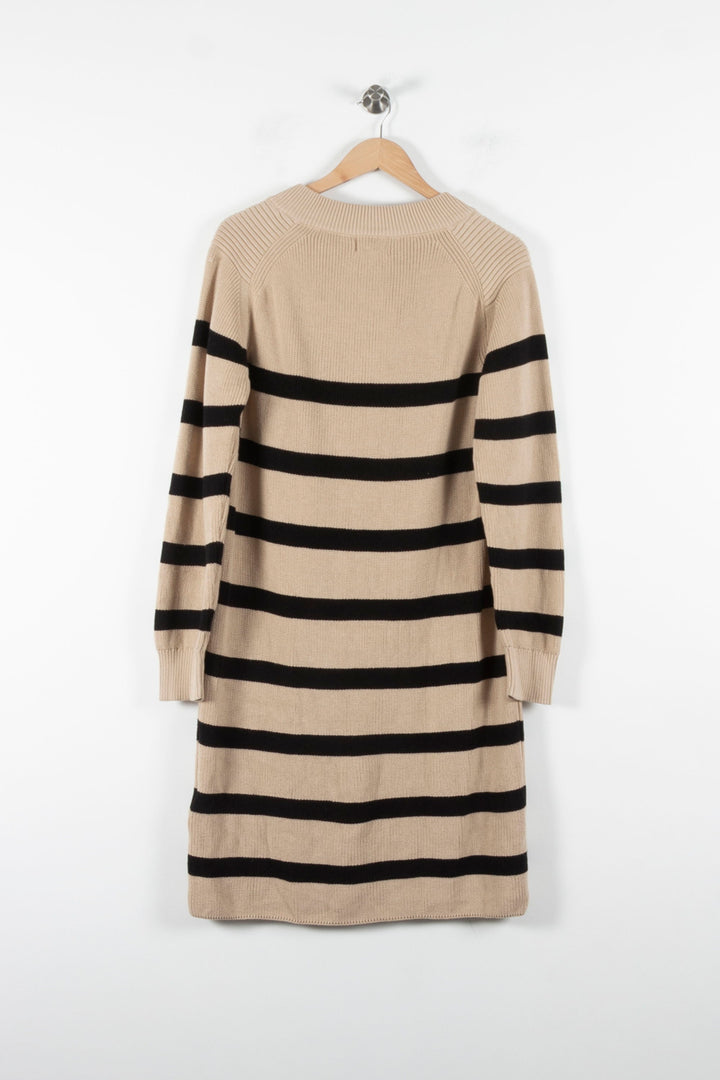 Robe Pull Beige et Noire - Taille S/36 de la marque Orta | PARAD84963 - Vendu par Paradigme - Image 4