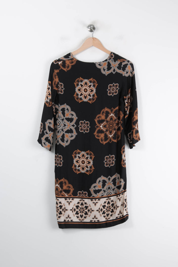 Robe Noire et Beige - Taille S/36 de la marque La Fée Maraboutée | PARAD84979 - Vendu par Paradigme - Image 4