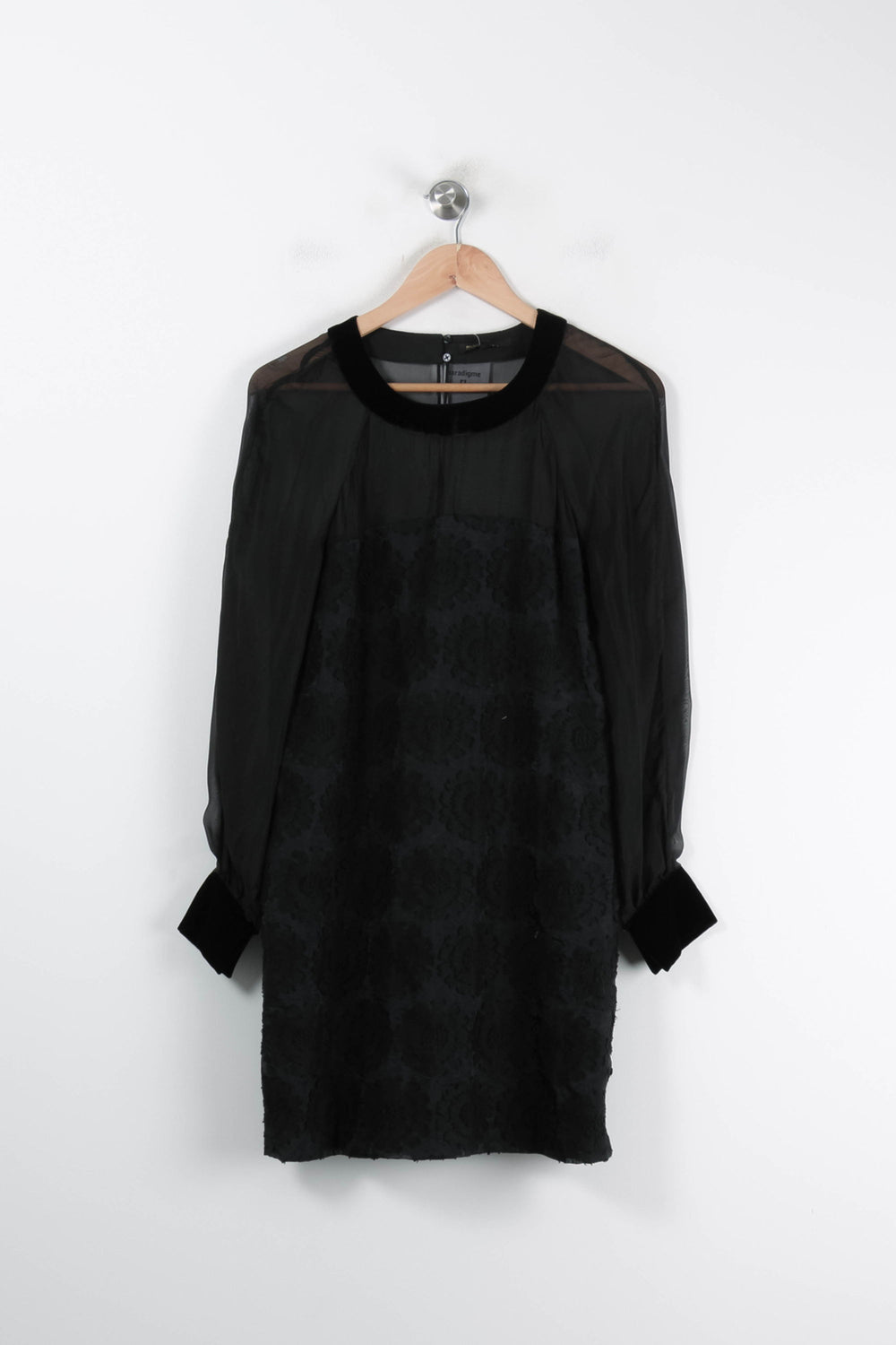 Robe Droite Noire - Taille L/40 de la marque Maje | PARAD84983 - Vendu par Paradigme - Image 2