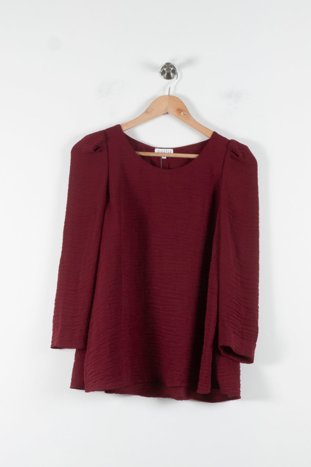 Blouse Bordeaux - Taille S/36 de la marque Claudie Pierlot | PARAD84984 - Vendu par Paradigme - Image 2