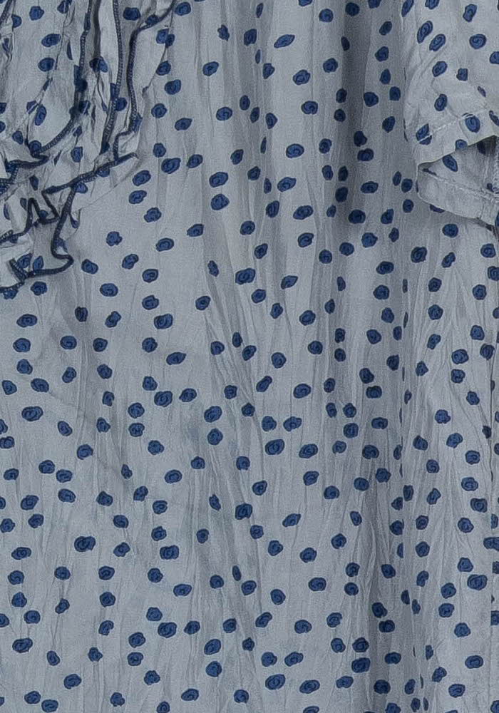 Blouse Bleue à Pois Bleus - Taille M/38 de la marque Gerard Darel | PARAD84985 - Vendu par Paradigme - Image 3