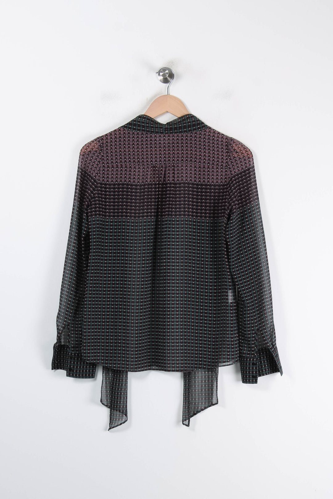 Blouse Noire et Bordeaux - Taille S/36 de la marque Gerard Darel | PARAD84986 - Vendu par Paradigme - Image 4