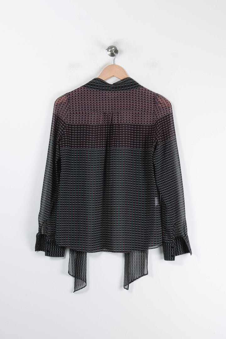 Blouse Noire et Bordeaux - Taille S/36 de la marque Gerard Darel | PARAD84986 - Vendu par Paradigme - Image 4