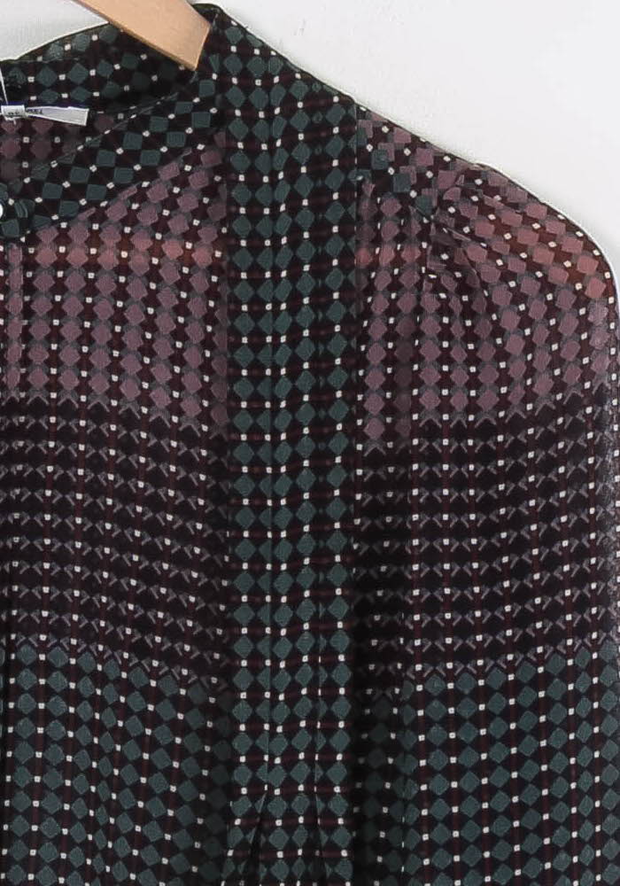 Blouse Noire et Bordeaux - Taille S/36 de la marque Gerard Darel | PARAD84986 - Vendu par Paradigme - Image 3