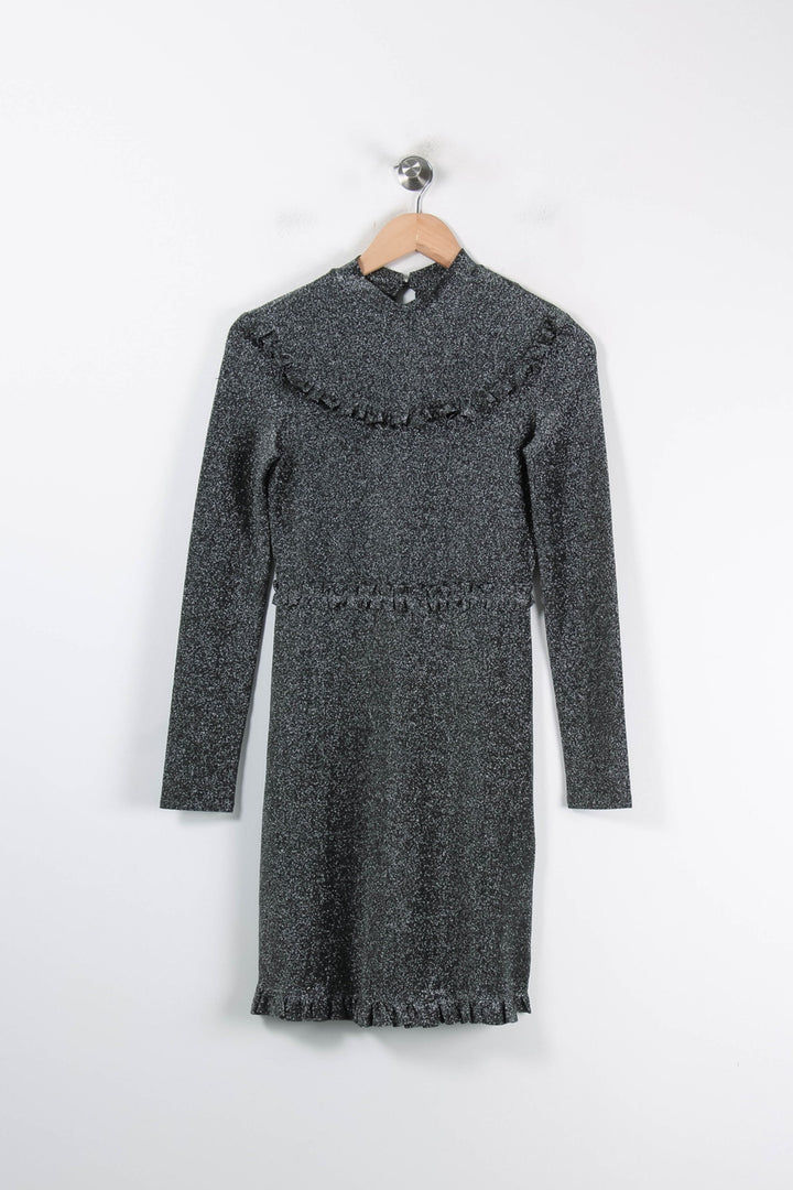 Robe Courte Grise - Taille S/36 de la marque Maje | PARAD84987 - Vendu par Paradigme - Image 4