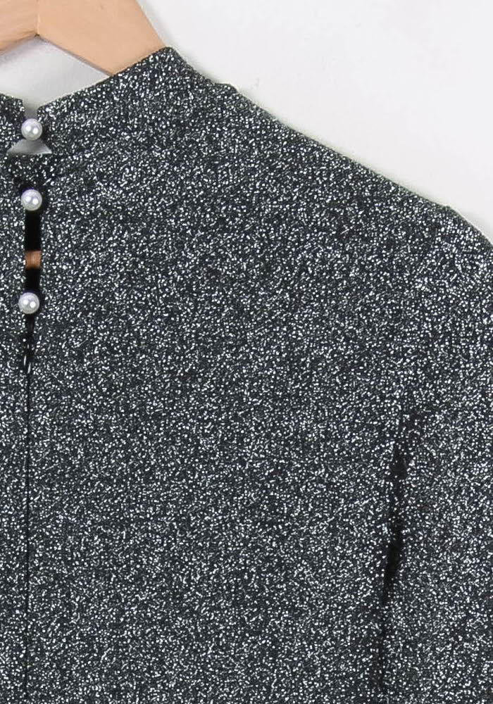 Robe Courte Grise - Taille S/36 de la marque Maje | PARAD84987 - Vendu par Paradigme - Image 3