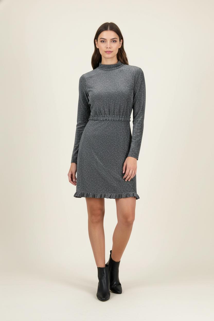 Robe Courte Grise - Taille S/36 de la marque Maje | PARAD84987 - Vendu par Paradigme - Image 1