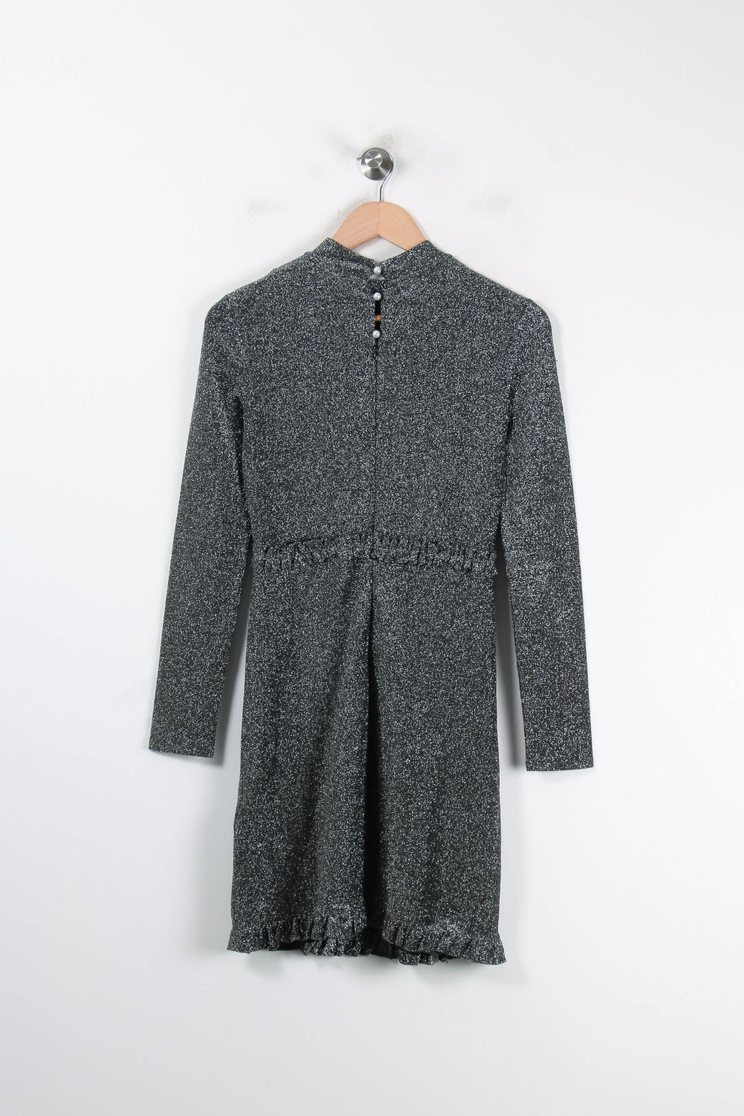 Robe Courte Grise - Taille S/36 de la marque Maje | PARAD84987 - Vendu par Paradigme - Image 2