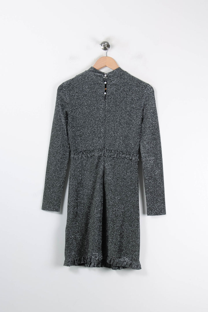 Robe Courte Grise - Taille S/36 de la marque Maje | PARAD84987 - Vendu par Paradigme - Image 2