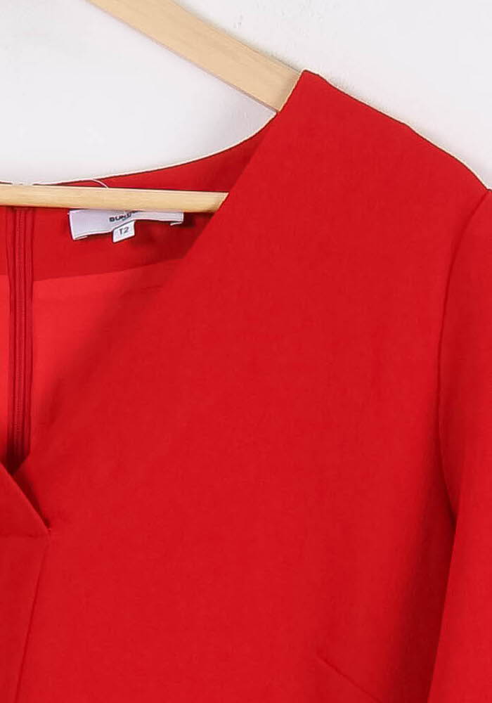 Robe Droite Rouge - Taille M/38 de la marque Suncoo | PARAD84991 - Vendu par Paradigme - Image 3