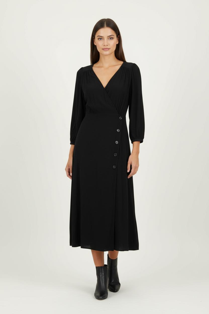 Robe Longue Noire - Taille XS/34 de la marque Des petits hauts | PARAD85000 - Vendu par Paradigme - Image 1