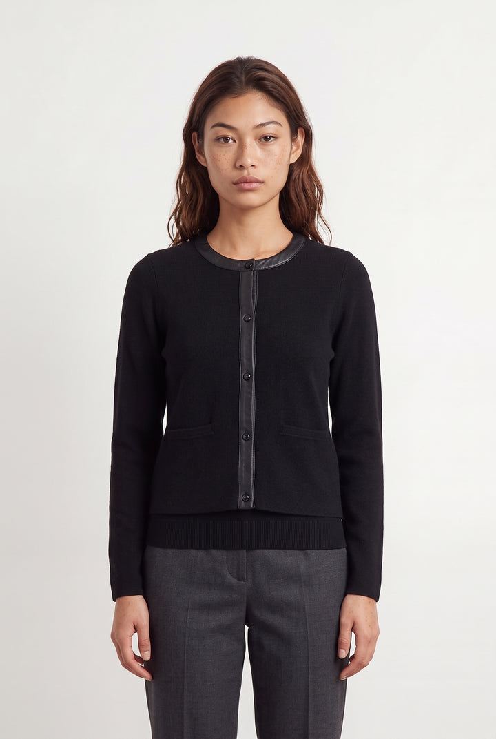 Cardigan Noir - Taille M/38 de la marque Sandro | PARAD85001 - Vendu par Paradigme - Image 1