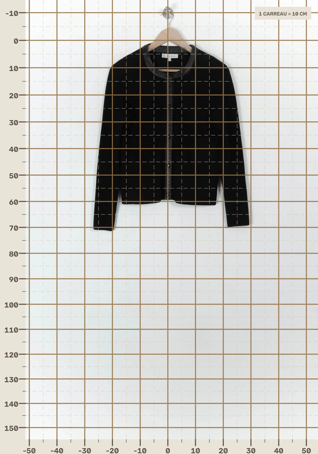 Cardigan Noir - Taille M/38 de la marque Sandro | PARAD85001 - Vendu par Paradigme - Image 4