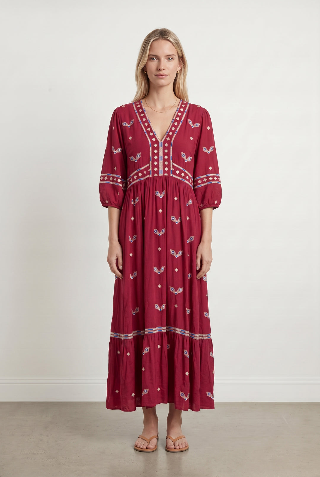 Robe Longue Rose - Taille M/38 de la marque ba&amp;sh | PARAD85003 - Vendu par Paradigme - Image 1