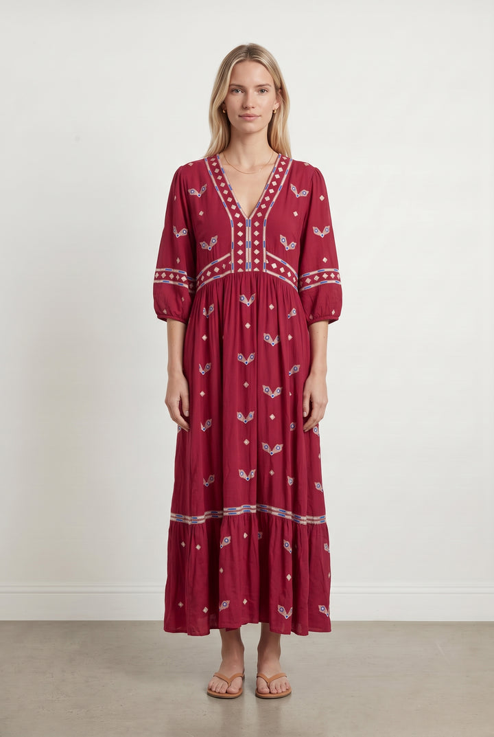 Robe Longue Rose - Taille M/38 de la marque ba&amp;sh | PARAD85003 - Vendu par Paradigme - Image 1