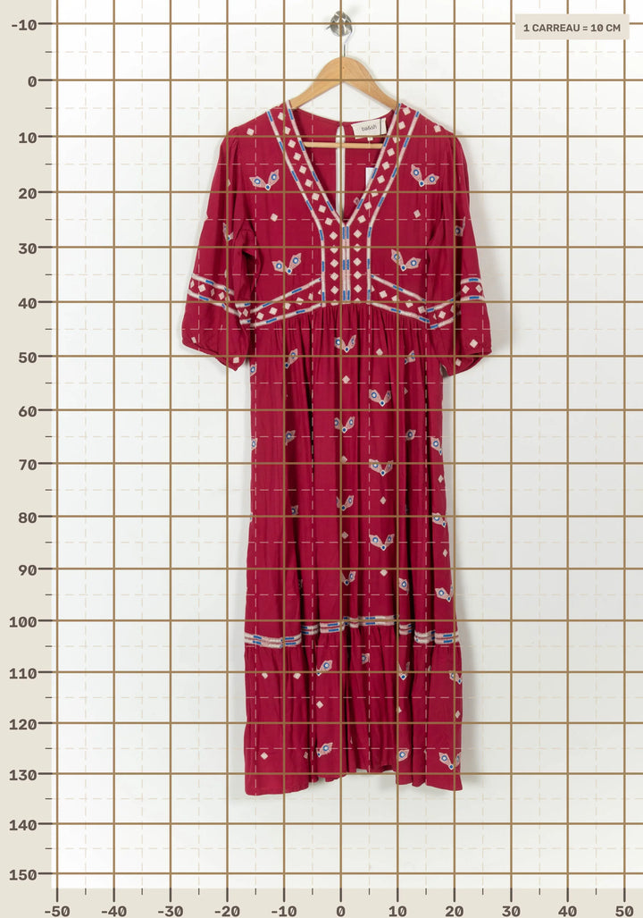 Robe Longue Rose - Taille M/38 de la marque ba&amp;sh | PARAD85003 - Vendu par Paradigme - Image 4