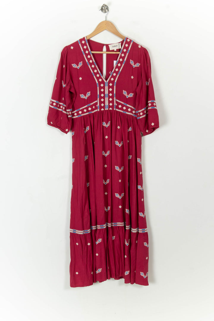 Robe Longue Rose - Taille M/38 de la marque ba&amp;sh | PARAD85003 - Vendu par Paradigme - Image 2