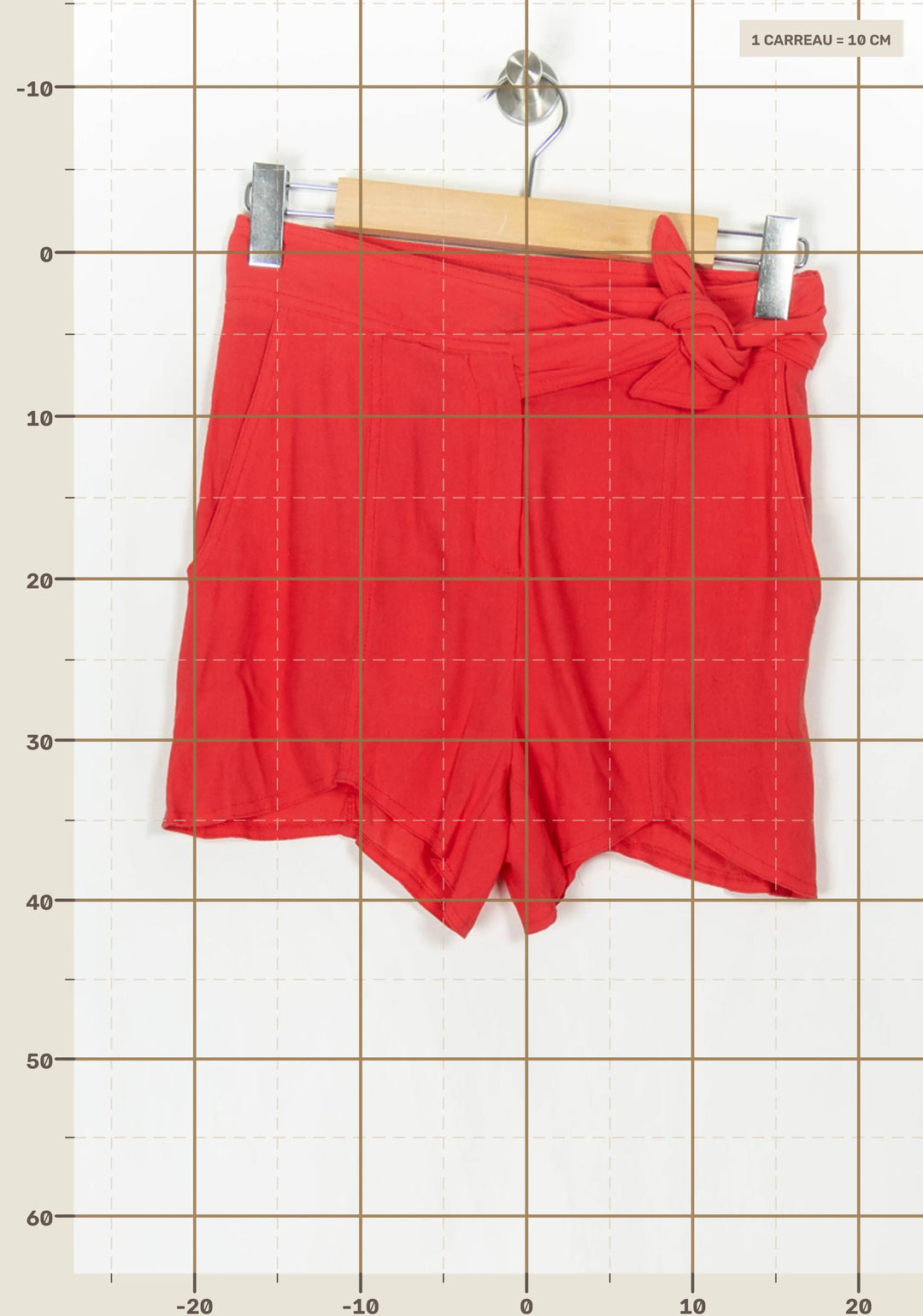 Short Rouge - Taille M/38 de la marque The Kooples | PARAD85006 - Vendu par Paradigme - Image 4