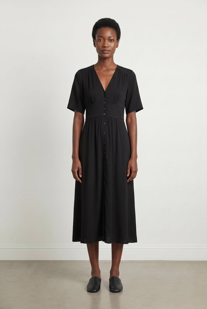 Robe Longue Noire - Taille S/36 de la marque ba&amp;sh | PARAD85007 - Vendu par Paradigme - Image 1