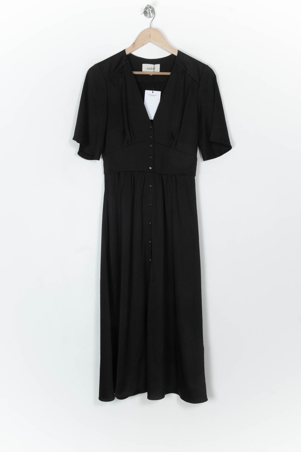 Robe Longue Noire - Taille S/36 de la marque ba&sh | PARAD85007 - Vendu par Paradigme - Image 2