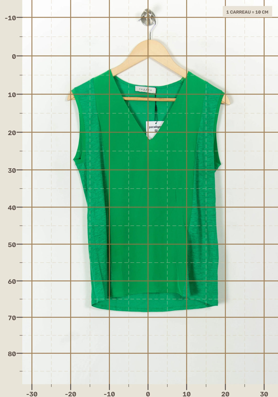 Débardeur Vert - Taille S/36 de la marque Sandro | PARAD85008 - Vendu par Paradigme - Image 4