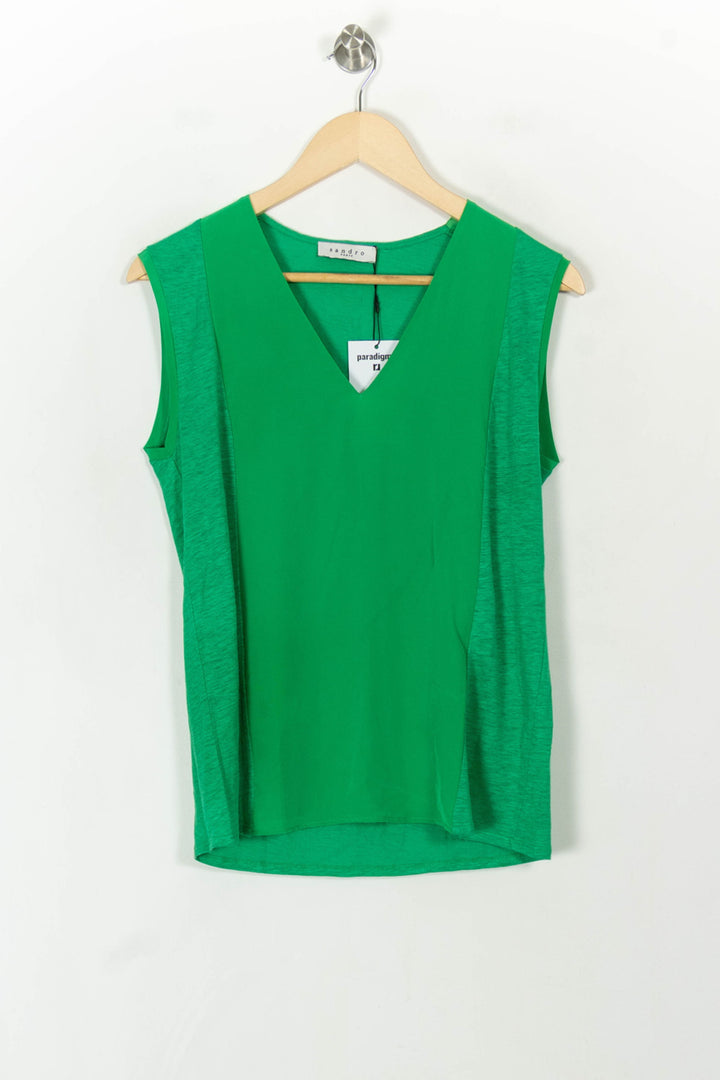 Débardeur Vert - Taille S/36 de la marque Sandro | PARAD85008 - Vendu par Paradigme - Image 2