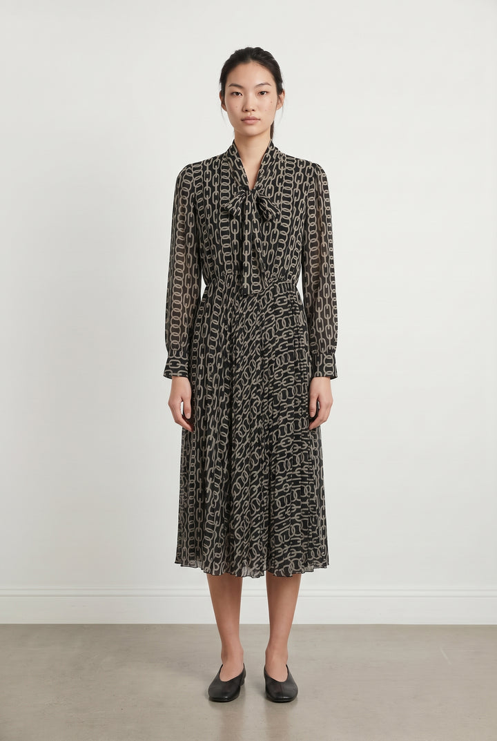 Robe Longue Noire et Blanche - Taille M/38 de la marque Stella Forest | PARAD85010 - Vendu par Paradigme - Image 1