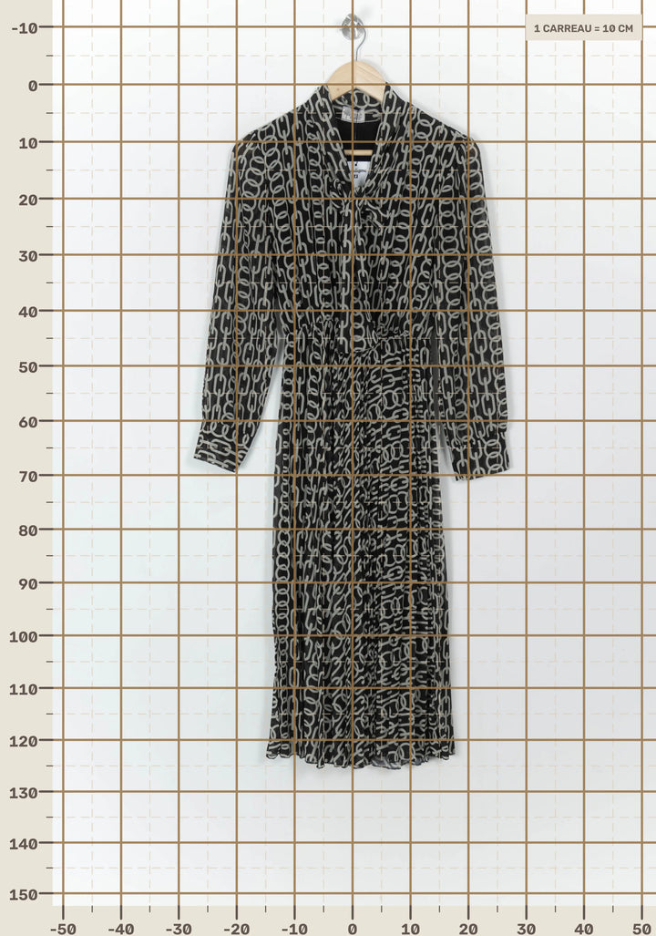 Robe Longue Noire et Blanche - Taille M/38 de la marque Stella Forest | PARAD85010 - Vendu par Paradigme - Image 4
