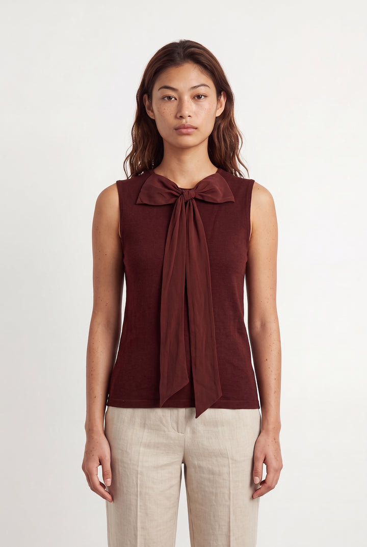Top Bordeaux - Taille M/38 de la marque Maje | PARAD85012 - Vendu par Paradigme - Image 1
