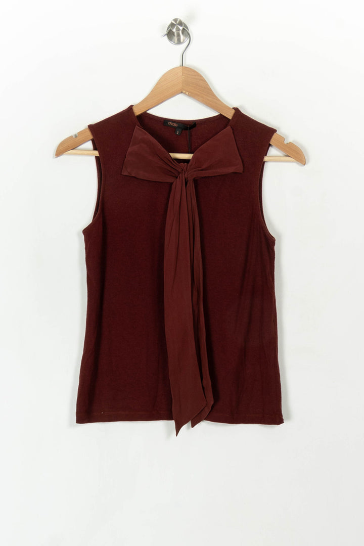 Top Bordeaux - Taille M/38 de la marque Maje | PARAD85012 - Vendu par Paradigme - Image 2