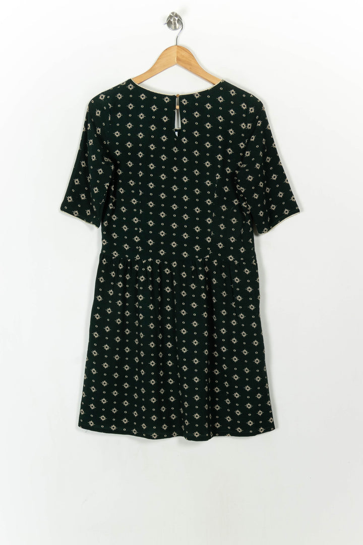 Robe Imprimée Verte et Blanche - Taille M/38 de la marque Diega | PARAD85016 - Vendu par Paradigme - Image 5