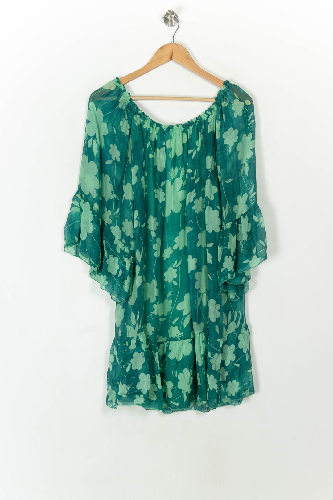 Robe Fleurie Verte - Taille T.U. de la marque Tara Jarmon | PARAD85017 - Vendu par Paradigme - Image 5