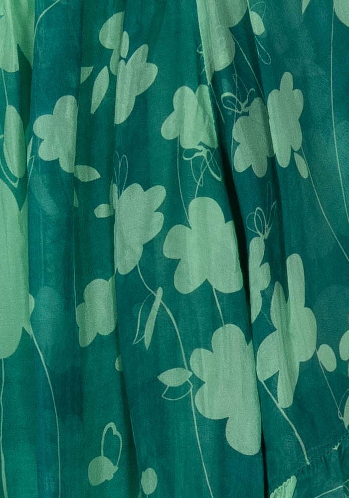 Robe Fleurie Verte - Taille T.U. de la marque Tara Jarmon | PARAD85017 - Vendu par Paradigme - Image 3